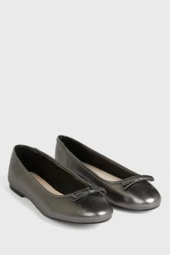 Ted Baker Noraih Grey Metallic Leather Bow Ballerina Shoes 9 Ted Baker Noraih Grey Metallic Leather Bow Ballerina Shoes -tedbaker Shop Online unnamed file 4962