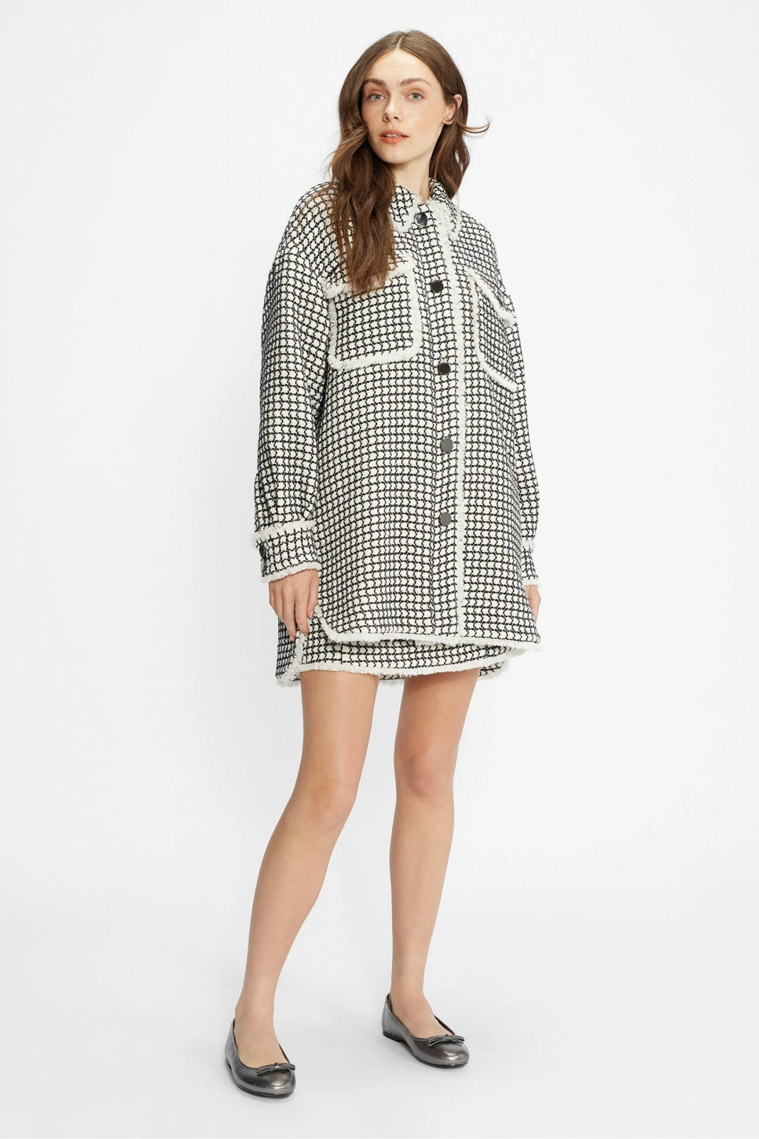 Ted Baker Noraih Grey Metallic Leather Bow Ballerina Shoes 7 Ted Baker Noraih Grey Metallic Leather Bow Ballerina Shoes - Image 5