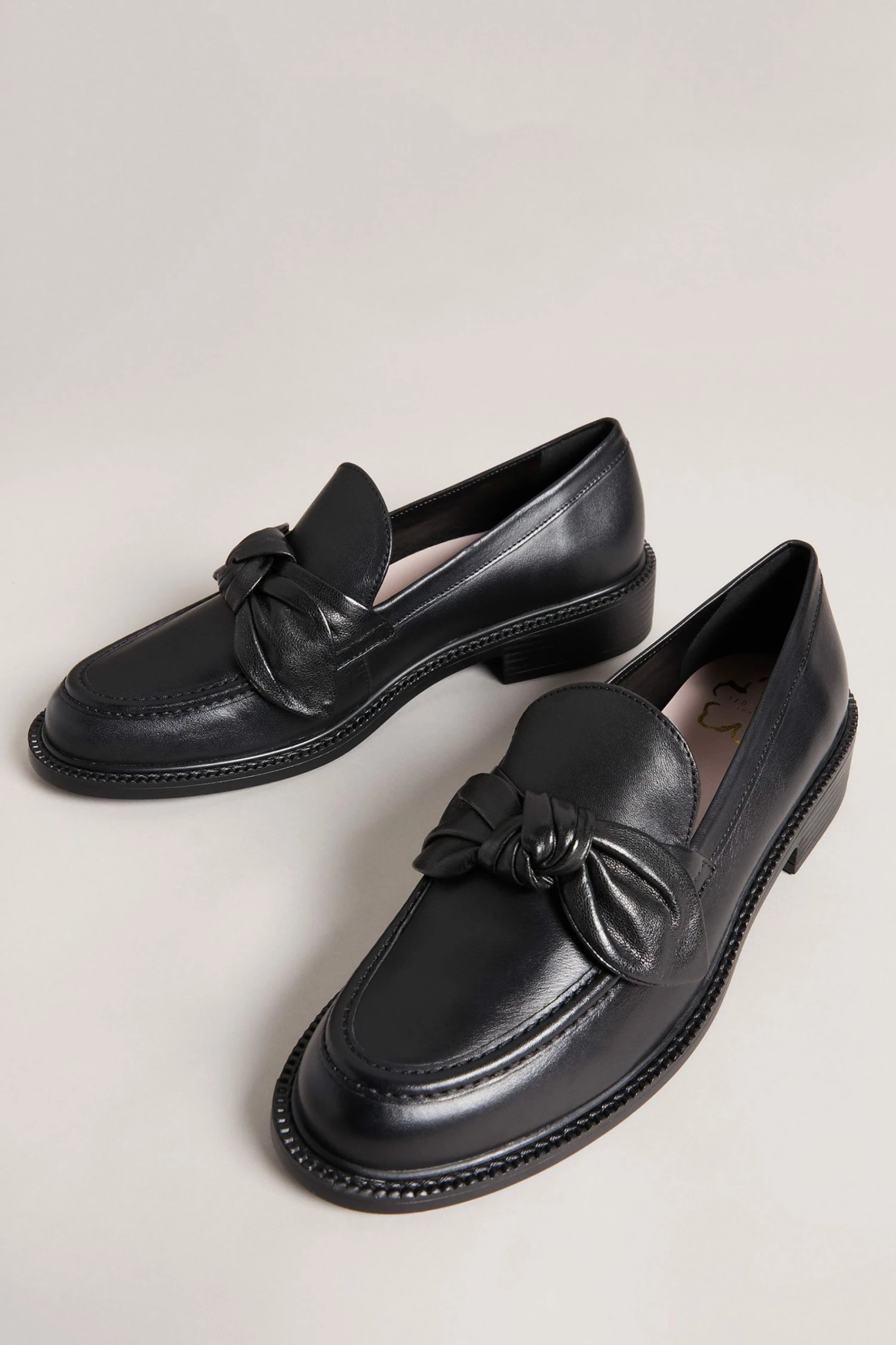 Ted Baker Lacy Black Bow Detail Loafers 4 Ted Baker Lacy Black Bow Detail Loafers - Image 2