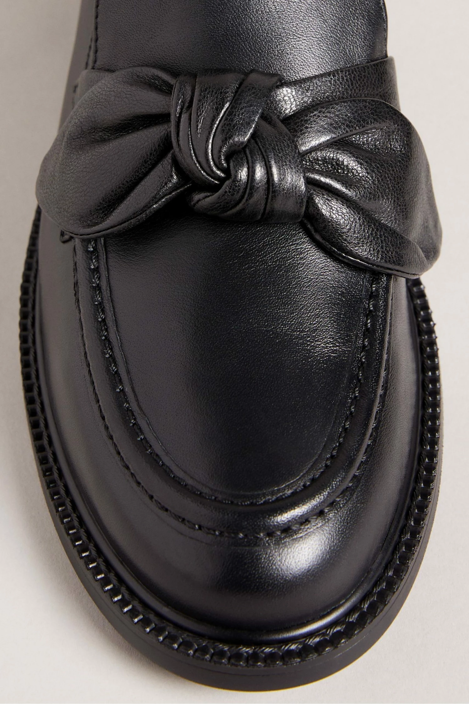 Ted Baker Lacy Black Bow Detail Loafers 6 Ted Baker Lacy Black Bow Detail Loafers - Image 4