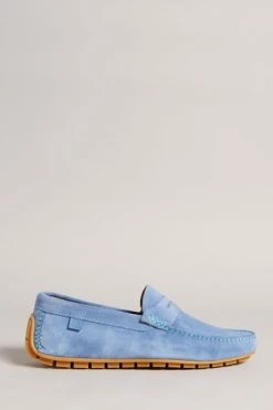 Ted Baker Allbert Light Blue Suede Driving Shoes -tedbaker Shop Online unnamed file 4979