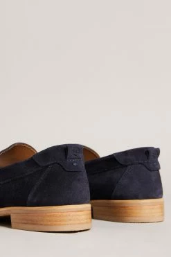 Ted Baker Alfey Navy Suede Moccasin Shoes -tedbaker Shop Online unnamed file 5025