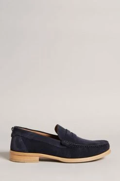 Ted Baker Alfey Navy Suede Moccasin Shoes -tedbaker Shop Online unnamed file 5026