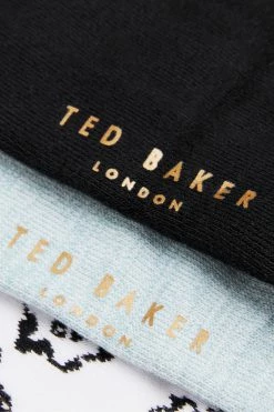 Ted Baker Coolpak Natural Assorted Three Pack Of Socks -tedbaker Shop Online unnamed file 5054
