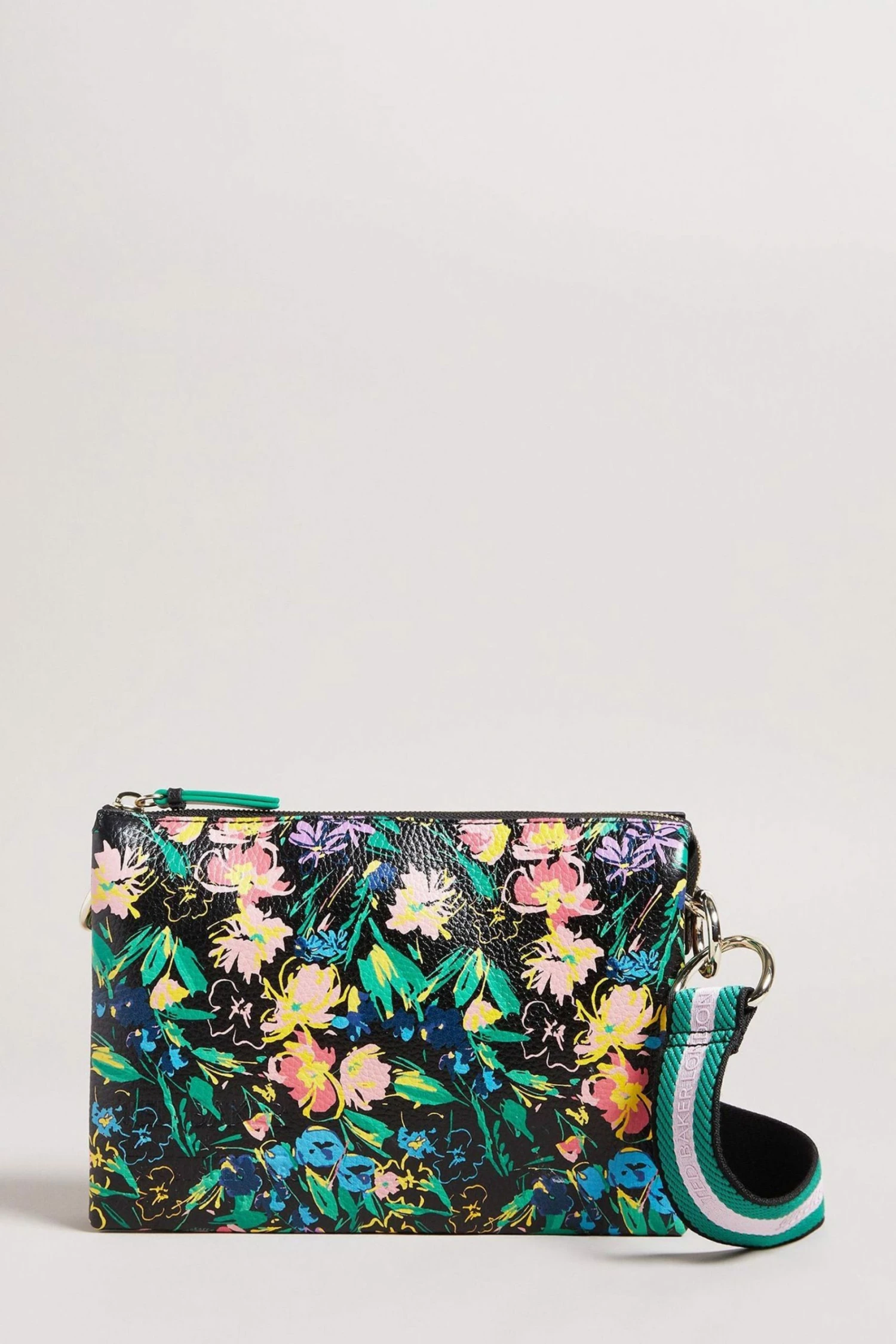 Ted Baker Parceyy Black Flirty Texture Branded Webbing Cross Body Bag 3 Ted Baker Parceyy Black Flirty Texture Branded Webbing Cross Body Bag