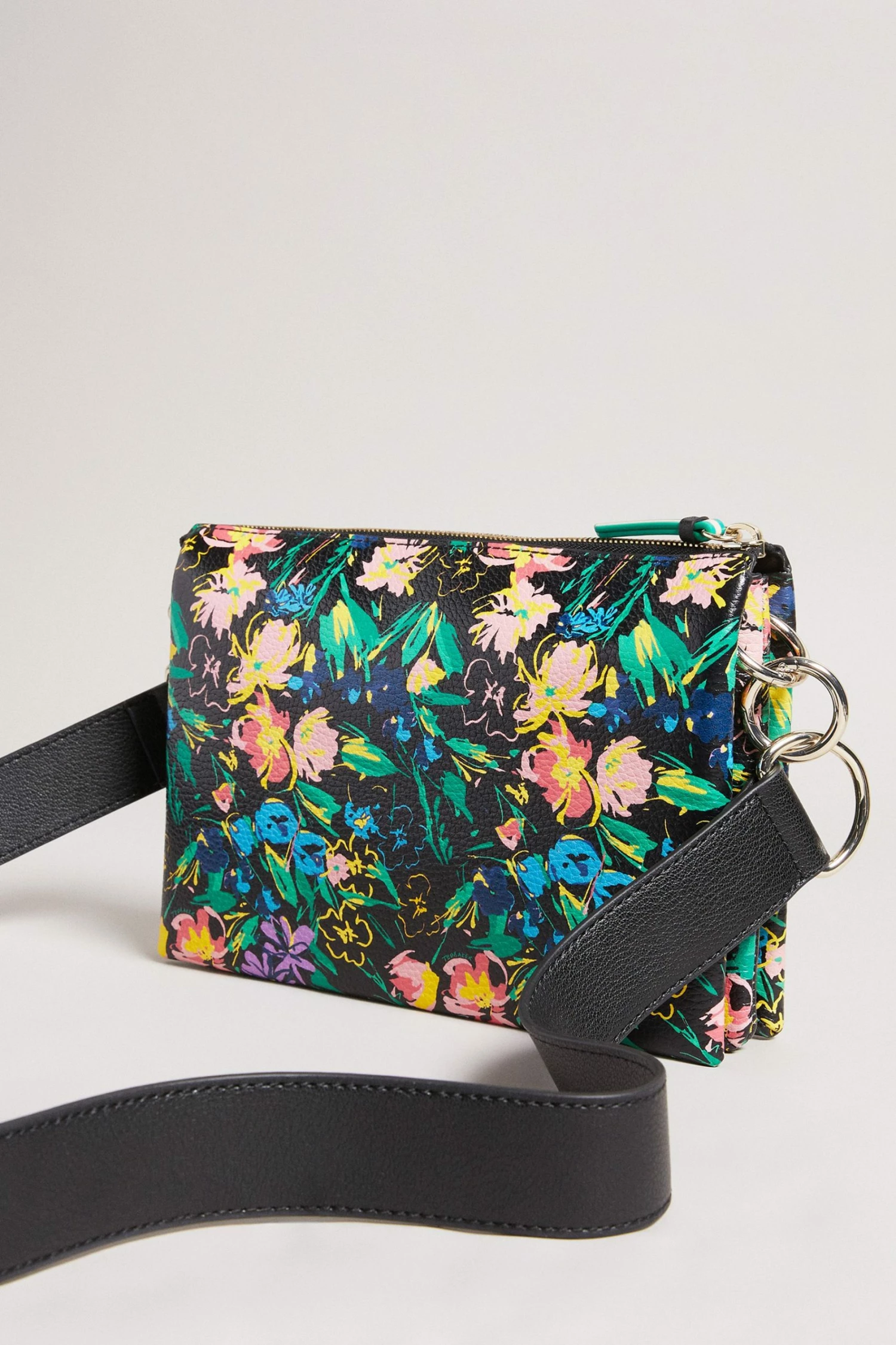Ted Baker Parceyy Black Flirty Texture Branded Webbing Cross Body Bag 4 Ted Baker Parceyy Black Flirty Texture Branded Webbing Cross Body Bag - Image 2