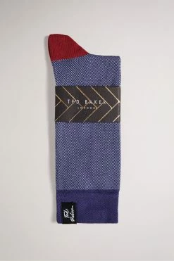 Ted Baker Blue Semi Plain Socks