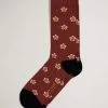 Ted Baker Red Geometric Flower Pattern Socks -tedbaker Shop Online unnamed file 5080