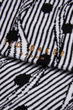 Ted Baker Black Spot Wave Socks -tedbaker Shop Online unnamed file 5086
