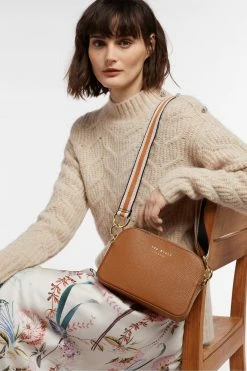 Ted Baker Brown Amerrah Branded Webbing Strap Camera Bag -tedbaker Shop Online unnamed file 520