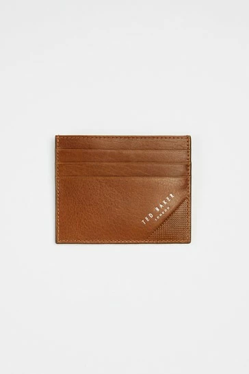 Ted Baker Rifle Embossed Corner Leather Cardholder Brown 6 Ted Baker Rifle Embossed Corner Leather Cardholder Brown - Image 4