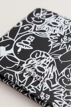 Ted Baker Stans Black Scribble Leather Bifold -tedbaker Shop Online unnamed file 5216