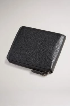 Ted Baker Stephen Black Zip Around Leather Bifold Wallet With Coin -tedbaker Shop Online unnamed file 5233
