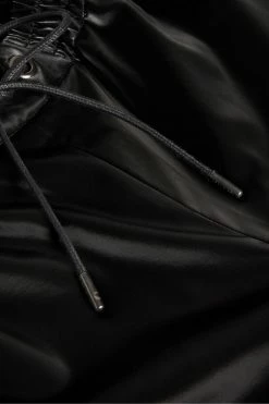 Ted Baker Black Pu Satin Relaxed Joggers -tedbaker Shop Online unnamed file 5293