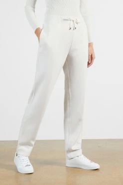 Ted Baker Vveria White Relaxed Side Trim Joggers