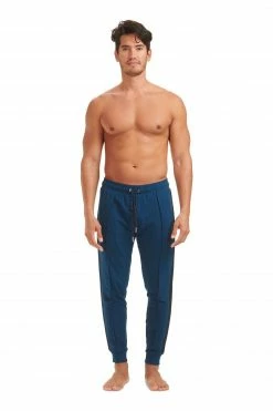 Ted Baker Blue French Terry Tailored Pieced Joggers -tedbaker Shop Online unnamed file 5329