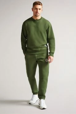 Ted Baker Akabusi Khaki Green Active Jersey Joggers -tedbaker Shop Online unnamed file 5335