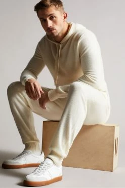 Ted Baker Ecru Cream Axfrd Cashmere Knitted Joggers -tedbaker Shop Online unnamed file 5350