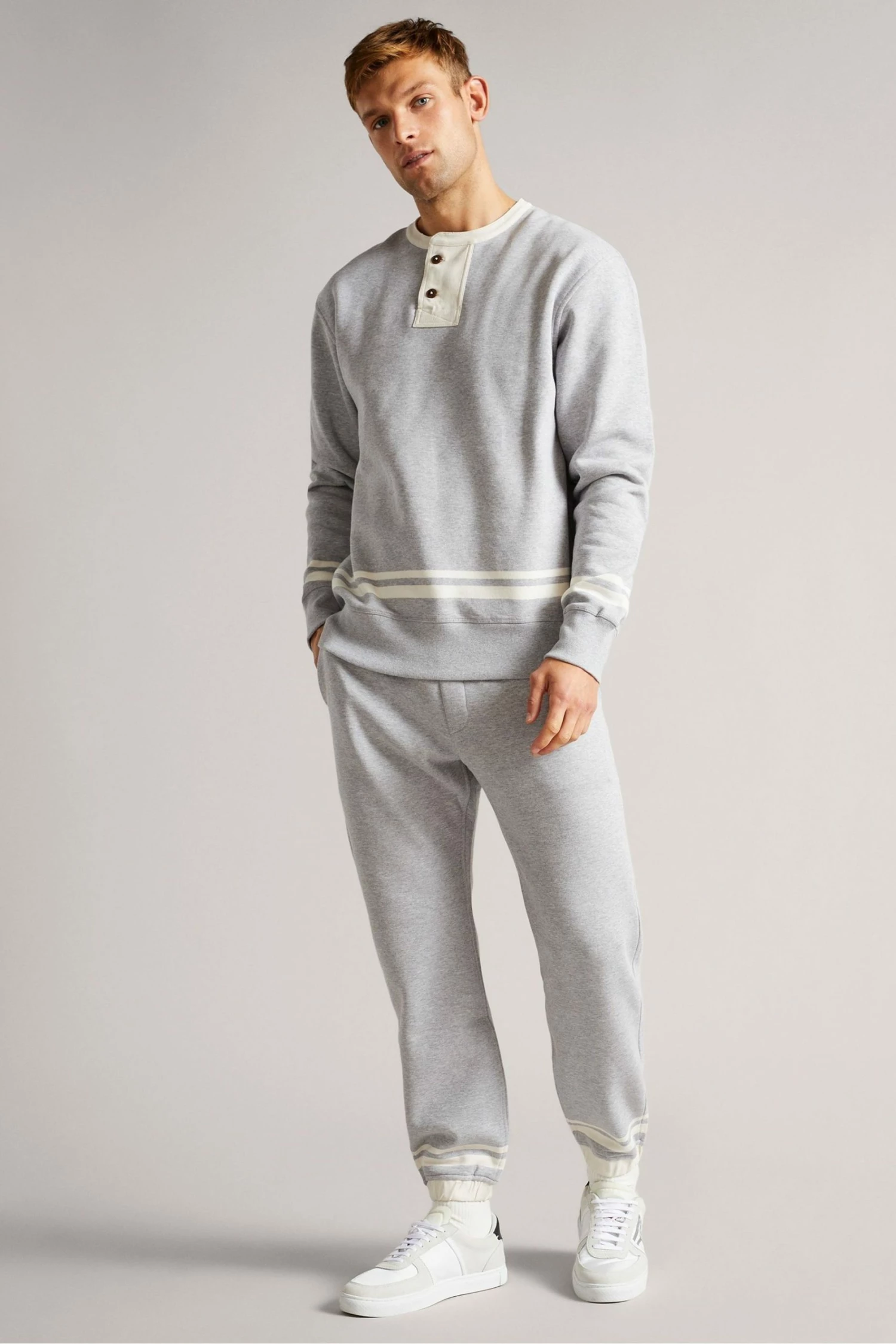 Ted Baker Grey-Marl Wigton Jersey Joggers 4 Ted Baker Grey-Marl Wigton Jersey Joggers - Image 3