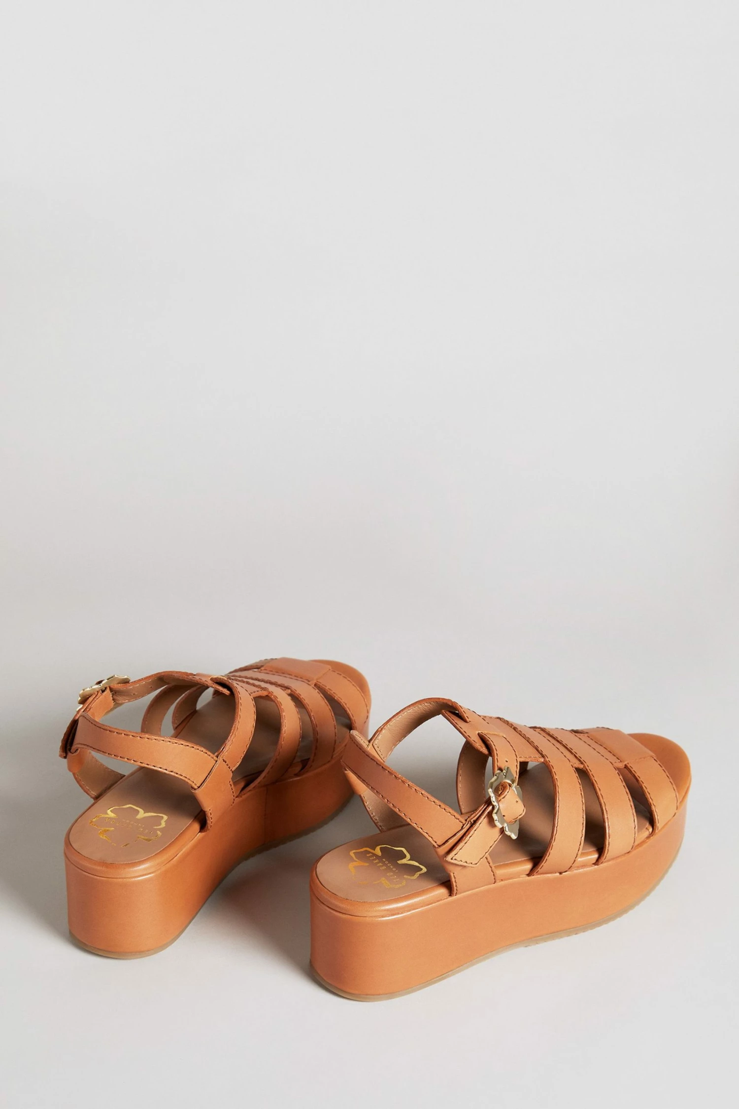 Ted Baker Ffayeta Light Brown Leather Fisherman Platform Sandals 4 Ted Baker Ffayeta Light Brown Leather Fisherman Platform Sandals - Image 2
