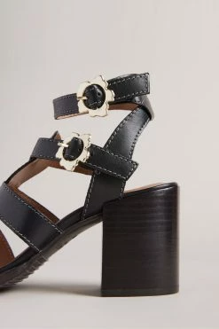 Ted Baker Tabaria Black Strappy Block Heeled Leather Sandals -tedbaker Shop Online unnamed file 5376