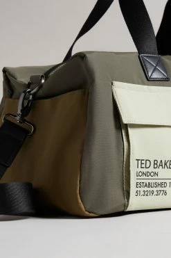 Ted Baker Fedwick Khaki Colour Block Holdall -tedbaker Shop Online unnamed file 539