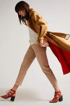 Ted Baker Lyllo Dk-Tan Brown Block Heel Ghillie Sandals -tedbaker Shop Online unnamed file 5402