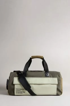 Ted Baker Fedwick Khaki Colour Block Holdall -tedbaker Shop Online unnamed file 541
