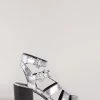 Ted Baker Silver Taylay Strappy Block Heeled Crinkled Leather Sandals -tedbaker Shop Online unnamed file 5415