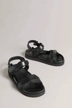 Ted Baker Nalha Black Velcro Sports Flat Sandal -tedbaker Shop Online unnamed file 5431