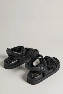 Ted Baker Nalha Black Velcro Sports Flat Sandal -tedbaker Shop Online unnamed file 5432