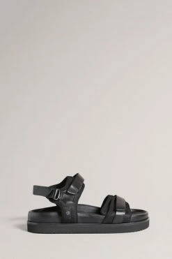 Ted Baker Nalha Black Velcro Sports Flat Sandal -tedbaker Shop Online unnamed file 5434