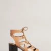 Ted Baker Lylla Light Brown Block Heel Ghillie Sandal -tedbaker Shop Online unnamed file 5435