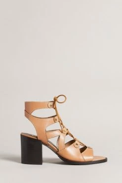 Ted Baker Lylla Light Brown Block Heel Ghillie Sandal -tedbaker Shop Online unnamed file 5439