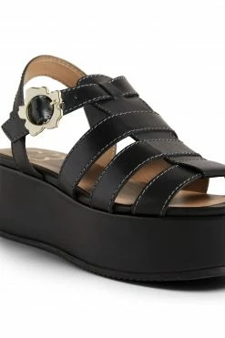 Ted Baker Ffayeta Black Leather Fisherman Platform Sandals -tedbaker Shop Online unnamed file 5450