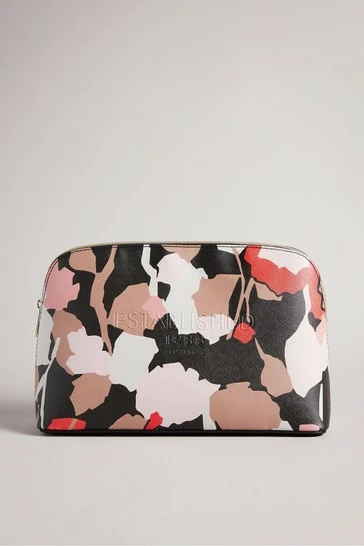 Ted Baker Black Mellaa Retro Flood Saffiano Deboss Washbag 6 Ted Baker Black Mellaa Retro Flood Saffiano Deboss Washbag - Image 5