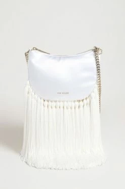Ted Baker Tesser Cream Satin Tassel Evening Bag -tedbaker Shop Online unnamed file 546