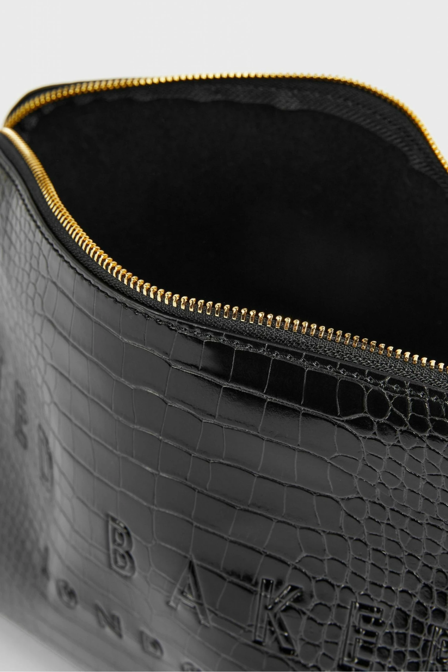 Ted Baker Crocana Black Croc Detail Debossed Washbag 5 Ted Baker Crocana Black Croc Detail Debossed Washbag - Image 3