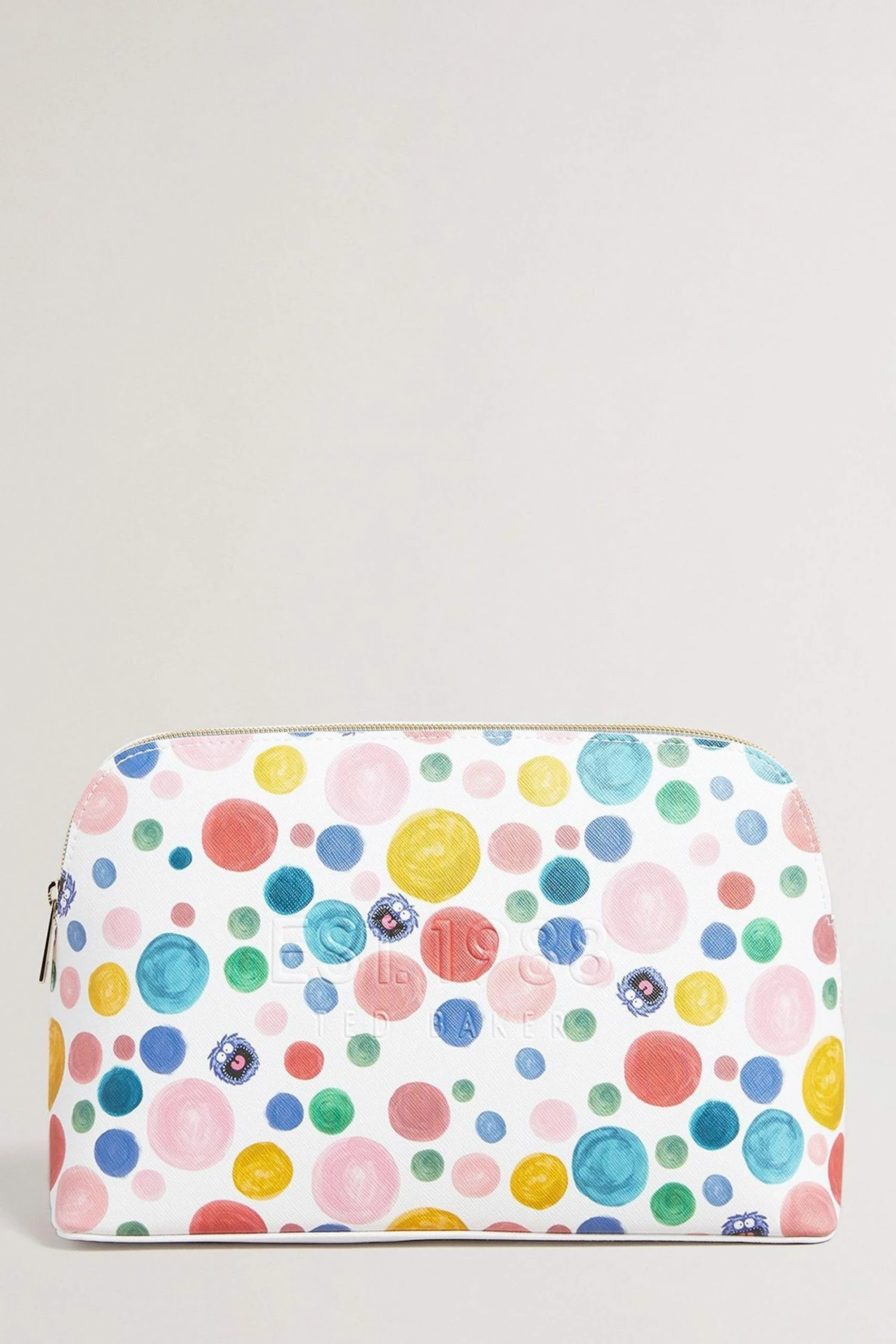 Ted Baker Matilly White Flirty Texture Monster Spot Washbag 3 Ted Baker Matilly White Flirty Texture Monster Spot Washbag