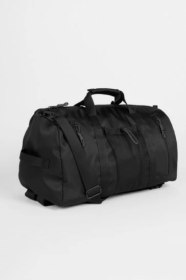 Ted Baker Nevvis Black Satin Nylon Holdall 6 Ted Baker Nevvis Black Satin Nylon Holdall - Image 4