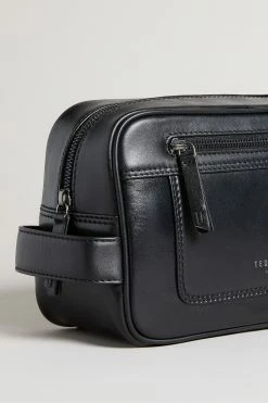 Ted Baker Dann Black Leather Washbag -tedbaker Shop Online unnamed file 5522