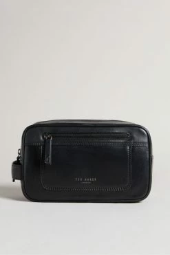 Ted Baker Dann Black Leather Washbag -tedbaker Shop Online unnamed file 5524
