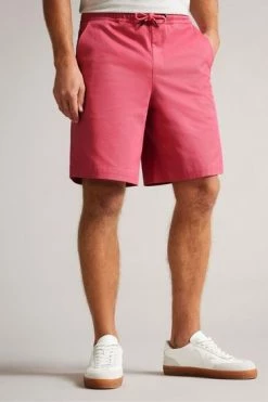 Ted Baker Mordon Pink Twill Drawstring Shorts -tedbaker Shop Online unnamed file 5720