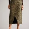 Ted Baker Black Zanthie Fixed Wrap Midi Skirt -tedbaker Shop Online unnamed file 5721