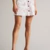 Ted Baker Lunat Pink Button Through Mini Skirt -tedbaker Shop Online unnamed file 5738