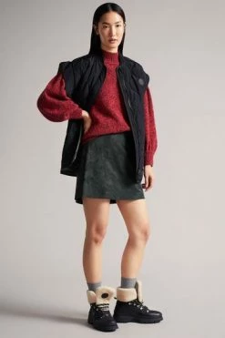 Ted Baker Green Chello Jacquard Mini Skirt -tedbaker Shop Online unnamed file 5795