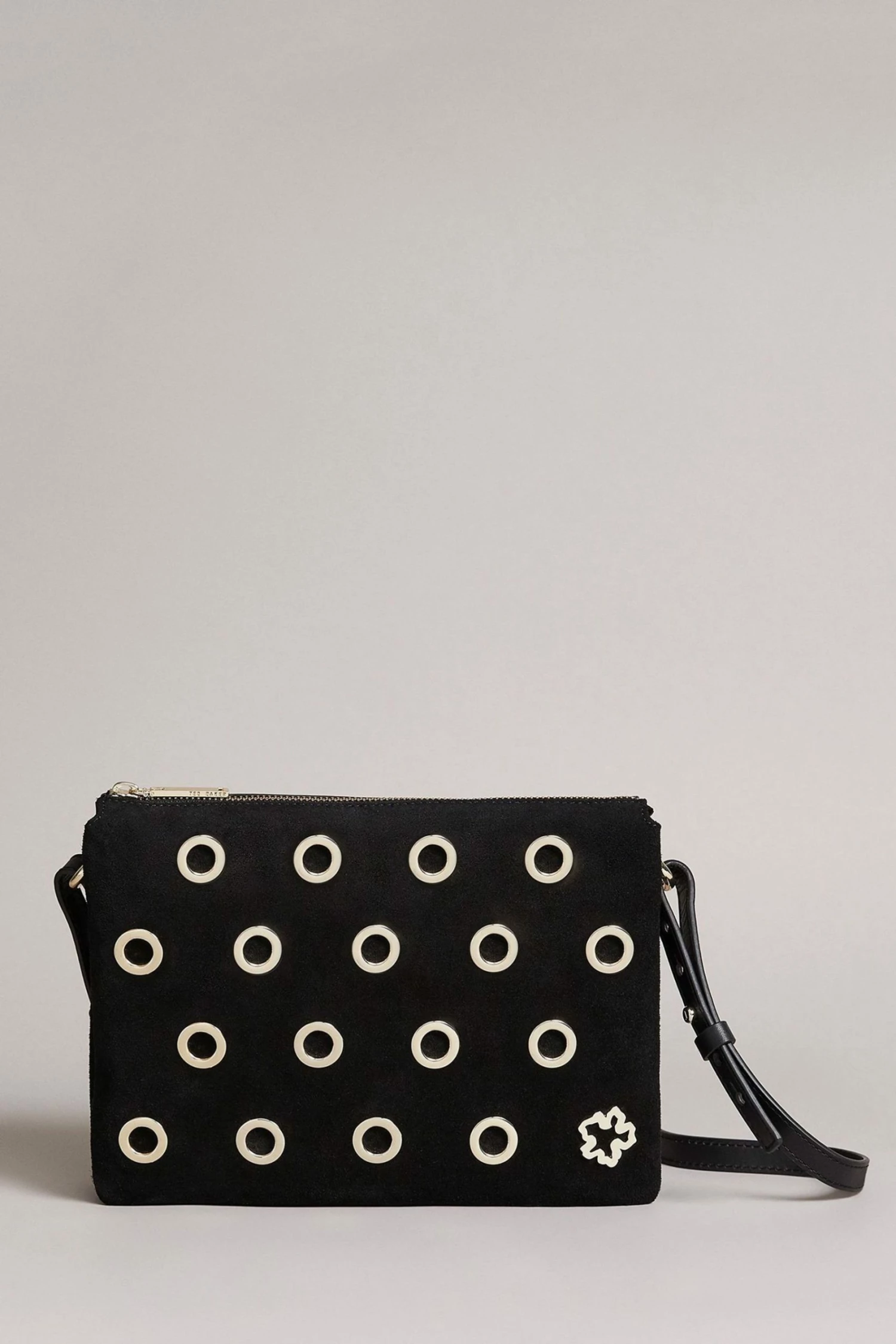 Ted Baker Mayzan Black Eyelet Detail Clutch Bag 3 Ted Baker Mayzan Black Eyelet Detail Clutch Bag