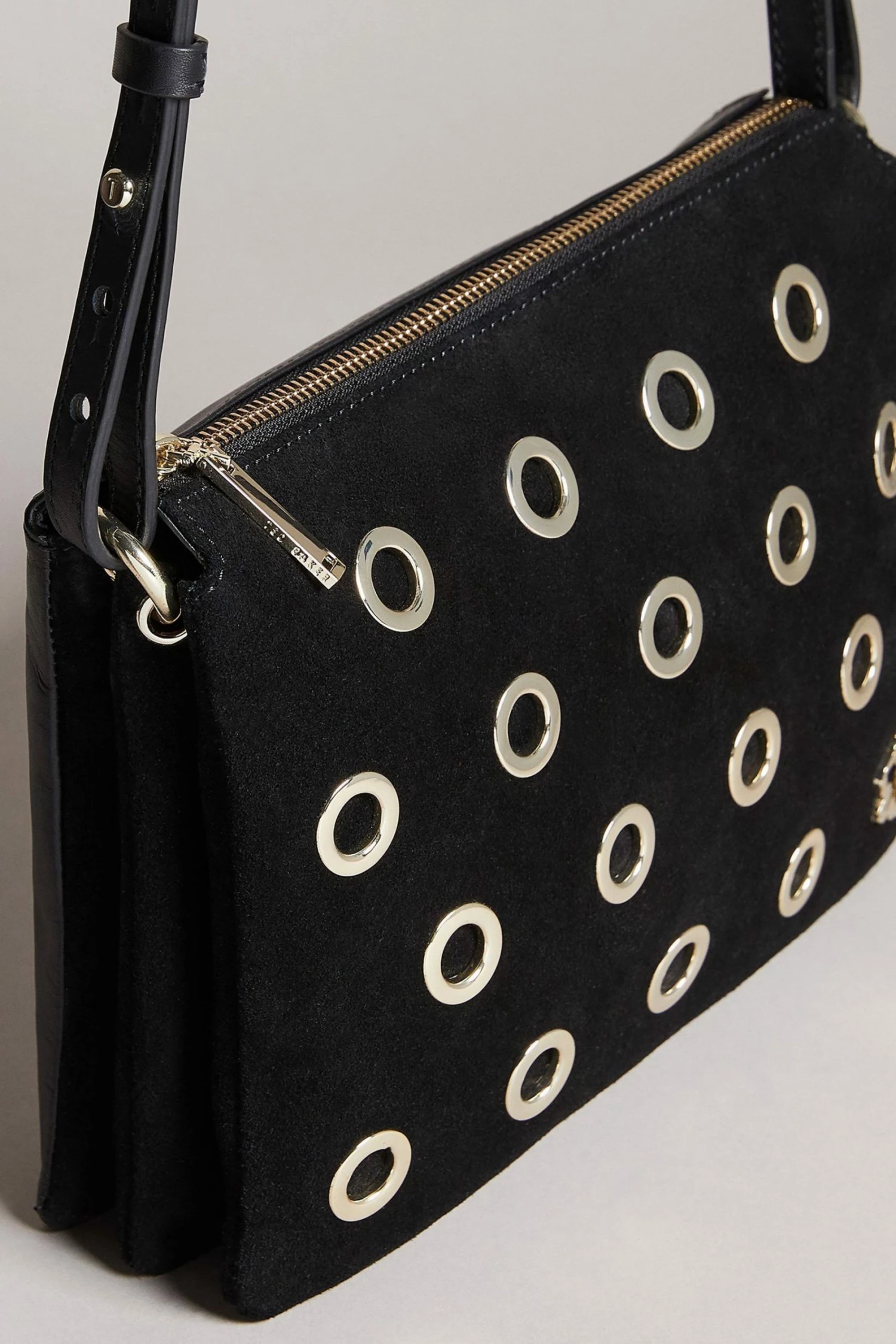 Ted Baker Mayzan Black Eyelet Detail Clutch Bag 6 Ted Baker Mayzan Black Eyelet Detail Clutch Bag - Image 4