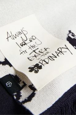 Ted Baker Xeter Navy Blue All-Over Flower Knitted Scarf 7 Ted Baker Xeter Navy Blue All-Over Flower Knitted Scarf -tedbaker Shop Online unnamed file 5858