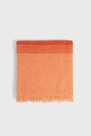 Ted Baker Orange Eppin Ombre Knit Scarf 7 Ted Baker Orange Eppin Ombre Knit Scarf - Image 5